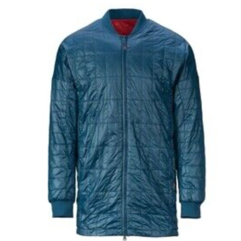 Cotopaxi Men’a Kusa Quilted Reversible Insulated Parka Jacket Sz M Blue/Red